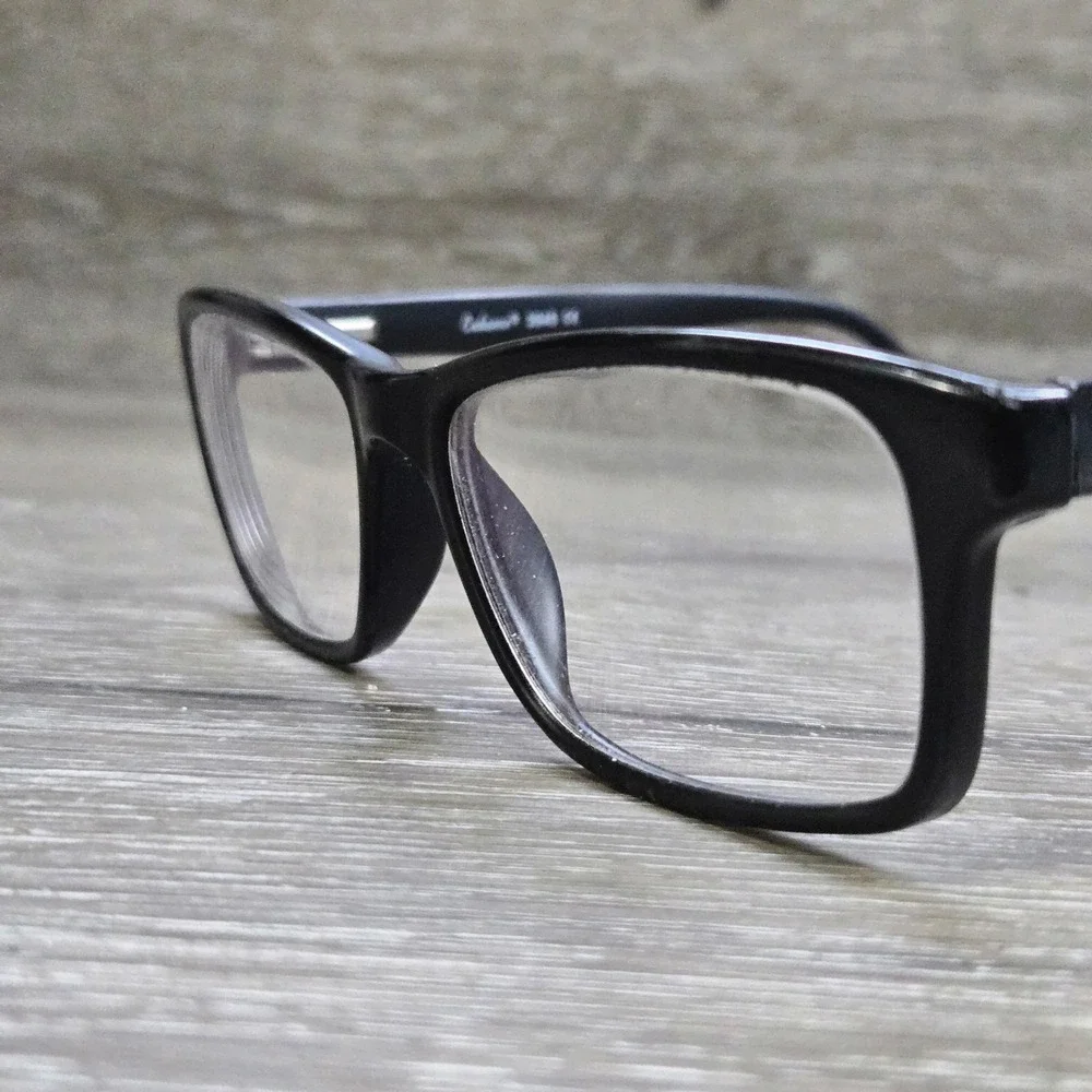 Enhance 3945 Eyeglass Frame Only Matte Black Rectangular Men's Large  55-16-140